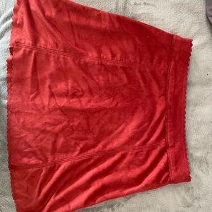 Burnt orange dress skirt